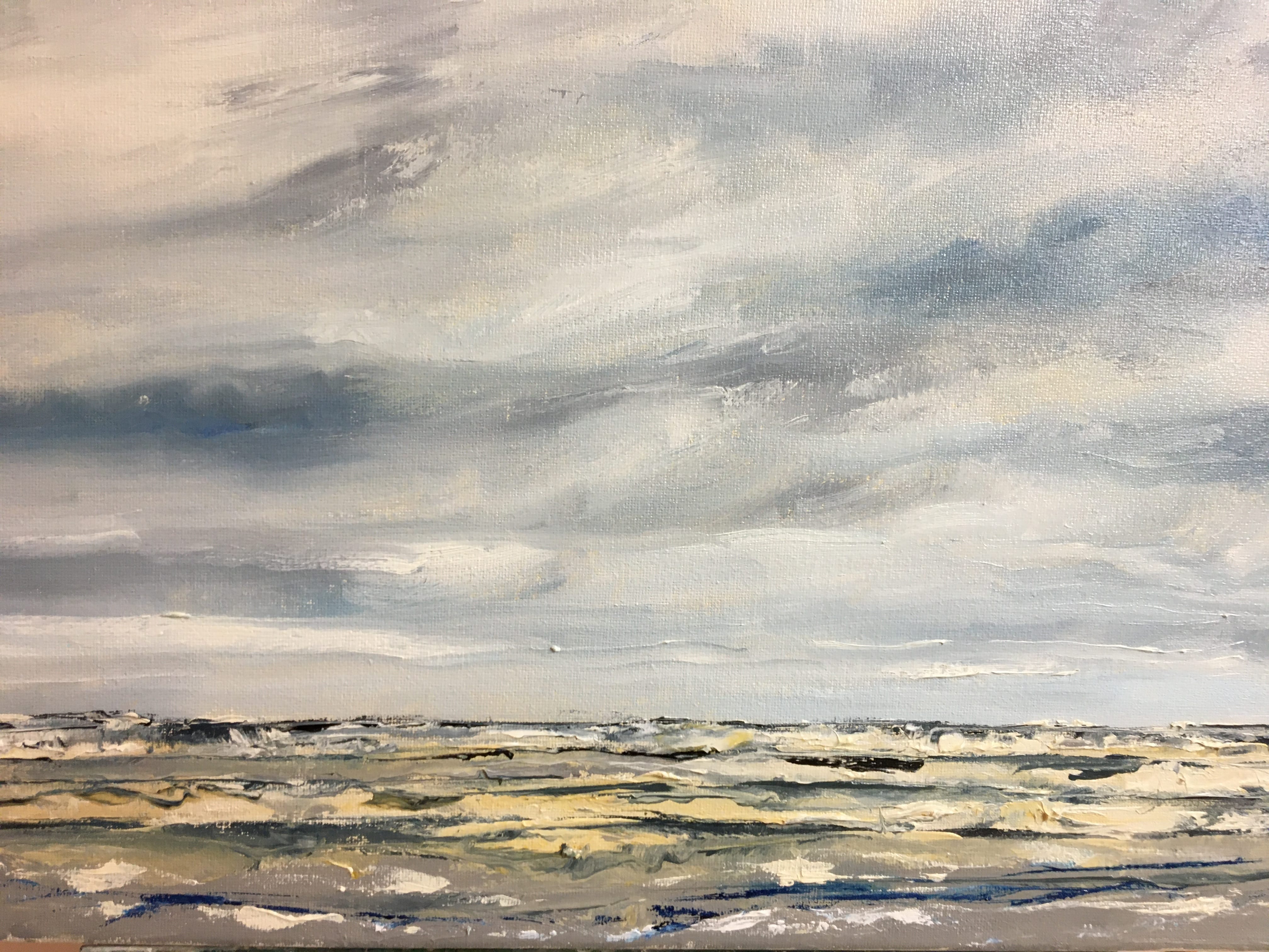 oil painting of sea waves